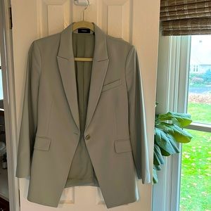 Theory slim gray blazer